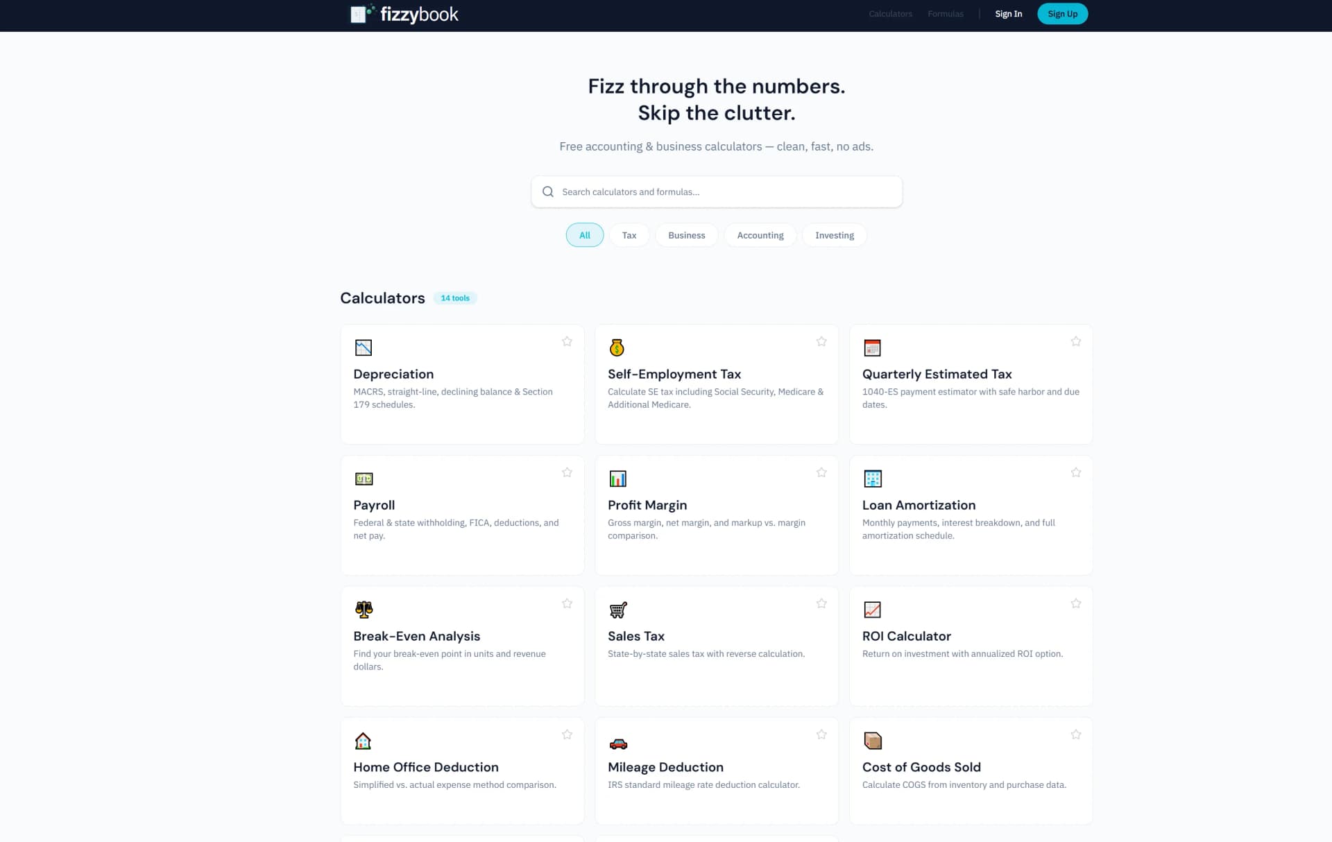 FizzyBook screenshot
